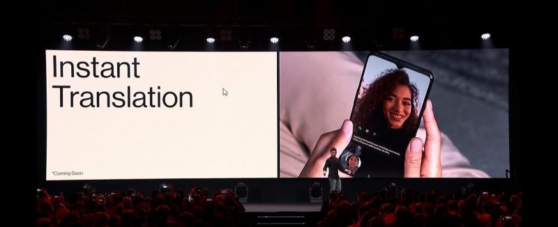 OnePlus esitteli käännösominaisuutta 7T-sarjan julkistuksen yhteydessä.