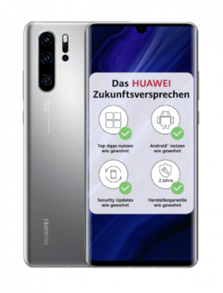 Huawei P30 Pro uudessa Silver Frost -värissä.