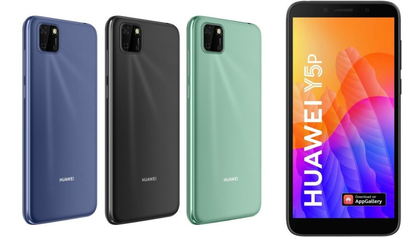Huawei Y5p:n eri värivaihtoehdot.