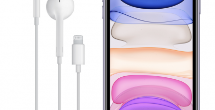 Vielä nykyisin kaikkien iPhone-mallien, kuten kuvan iPhone 11:n, mukana toimitetaan EarPods-kuulokkeet Lightning-liittimellä.