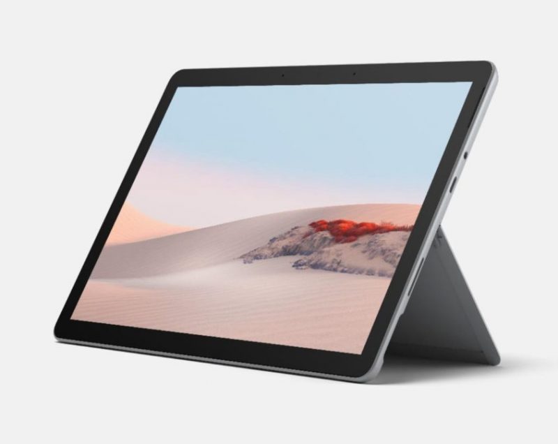 Microsoft Surface Go 2 on varustettu edelleen myös avautuvalla seisontatuella.
