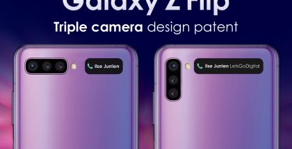 Samsungin Galaxy Z Flipin seuraaja voi sisältää kolme kameraa ulkopuolella. Kuva: LetsGoDigital.