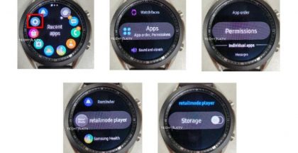 Samsung Galaxy Watch3 vuotaneissa kuvissa.