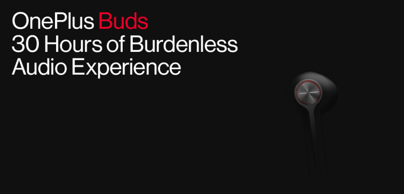 OnePlus Buds -kuulokkeet tarjoavat yhdessä latauskotelon kanssa 30 tunnin akunkeston.