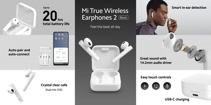 Xiaomin uudet edulliset täyslangattomat kuulokkeet.