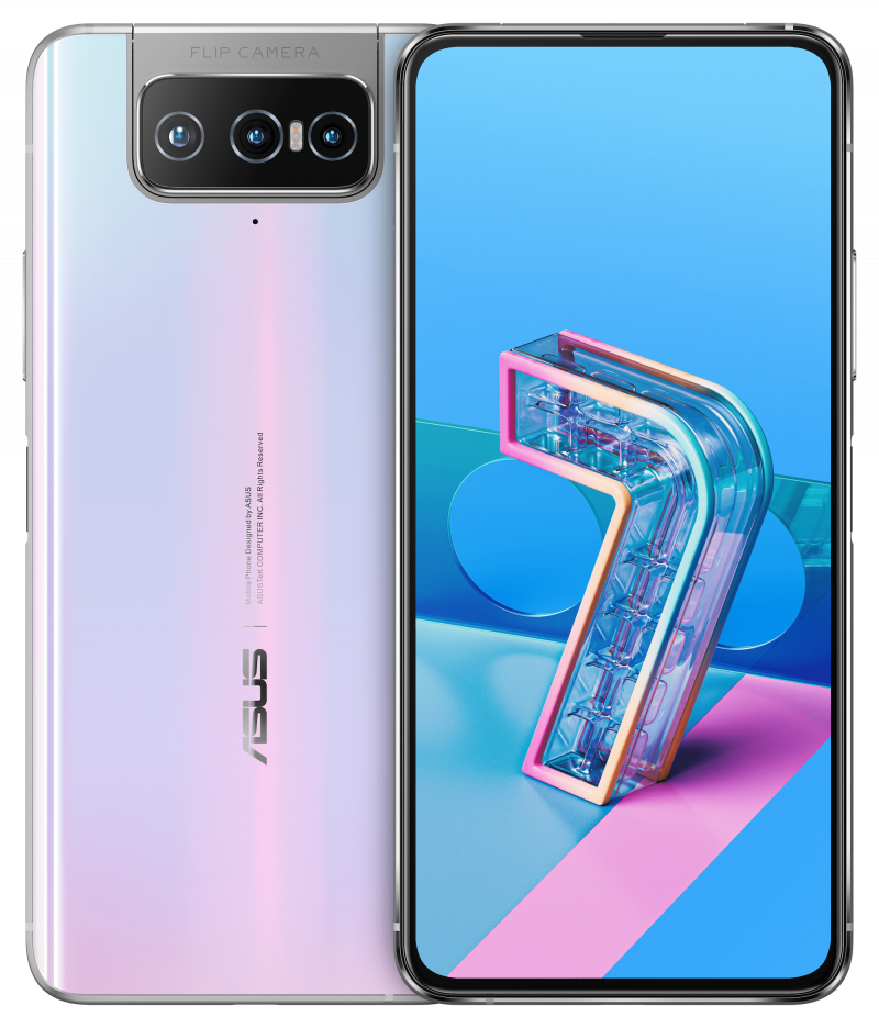 Asus ZenFone 7 / ZenFone 7 Pro, Pastel White.