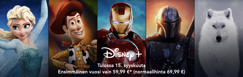 Disney+ on avautunut ennakkomyyntiin Suomessa.