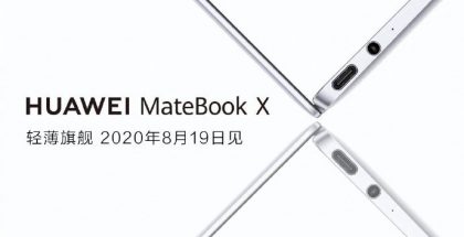 Huawein julkaisema ennakkokuva uudesta MateBook X -läppäristä.