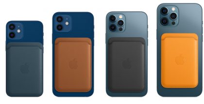 Applen nahkalompakko MagSafella on saatavissa neljänä eri värivaihtoehtona.