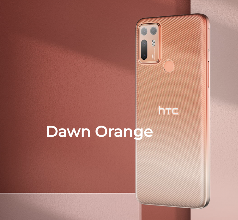 HTC Desire 20+, Dawn Orange.