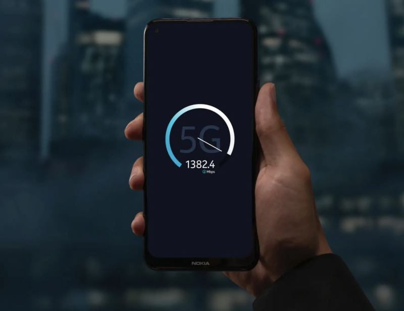5G-verkot tarjoavat Nokia 8.3 5G:llä jopa gigabittiluokan tiedonsiirtonopeudet.