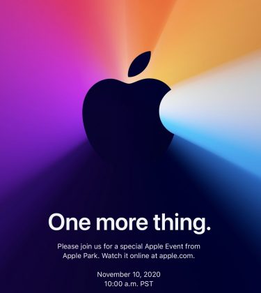 Applen kutsu tilaisuuteen 10. marraskuuta.