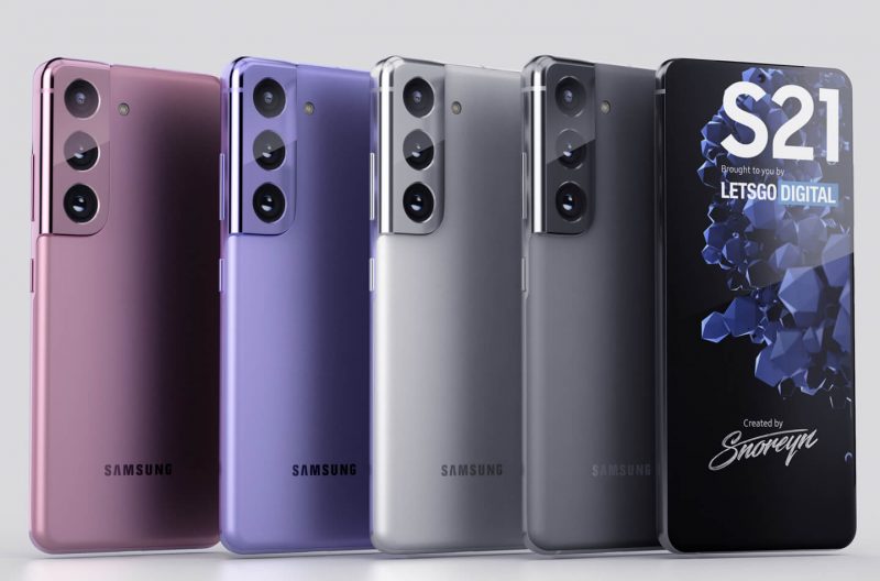 Samsung Galaxy S21:n mallinnokset. Kuva: LetsGoDigital.