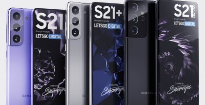 Kolmen Samsung Galaxy S21 -sarjalaisen mallinnokset. Kuva: LetsGoDigital.