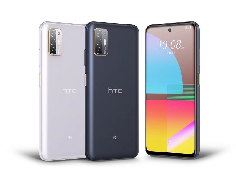 HTC Desire 21 Pro 5G:n kaksi värivaihtoehtoa.
