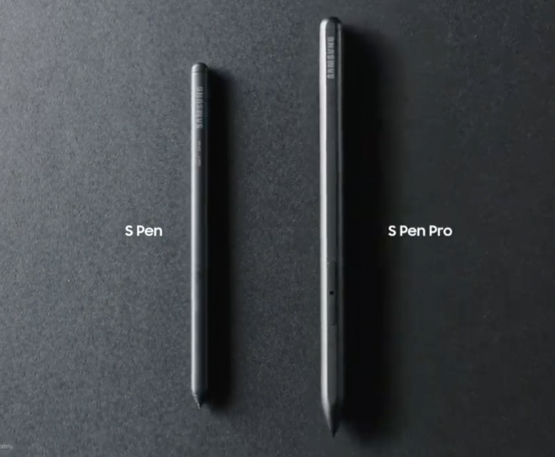 S Pen ja S Pen Pro.