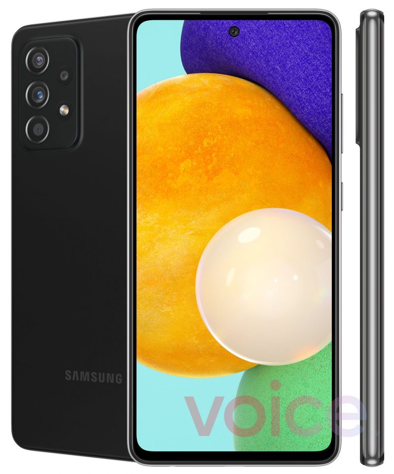 Samsung Galaxy A52 5G. Kuva: Evan Blass / Voice.