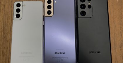 Galaxy S21 5G, Galaxy S21+ 5G ja Galaxy S21 Ultra 5G takaa.
