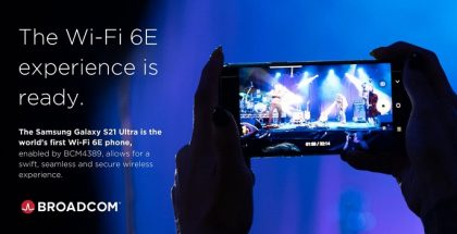 Samsung Galaxy S21 Ultra 5G oli ensimmäinen Wi-Fi 6E -älypuhelin kansainvälisillä markkinoilla.