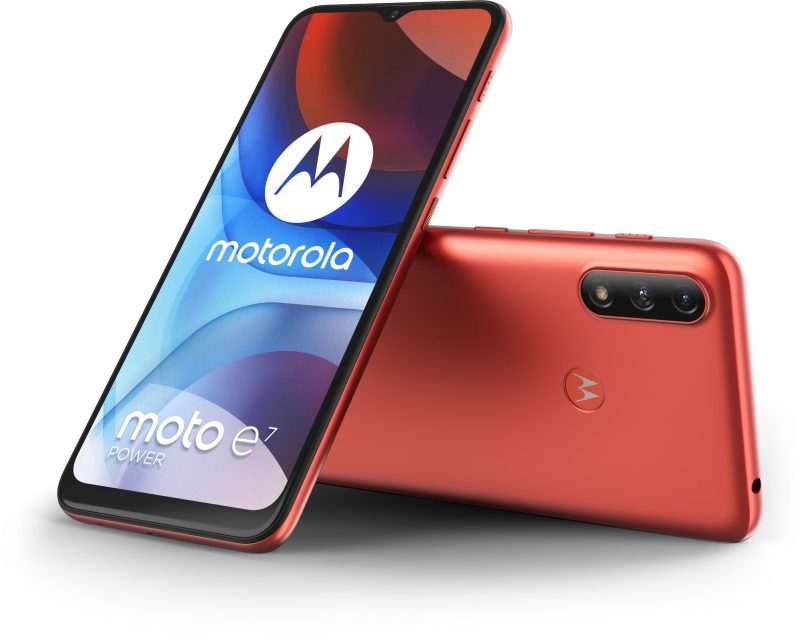 Motorola Moto E7 Power punaisena värivaihtoehtona. Kuva: WinFuture.de.