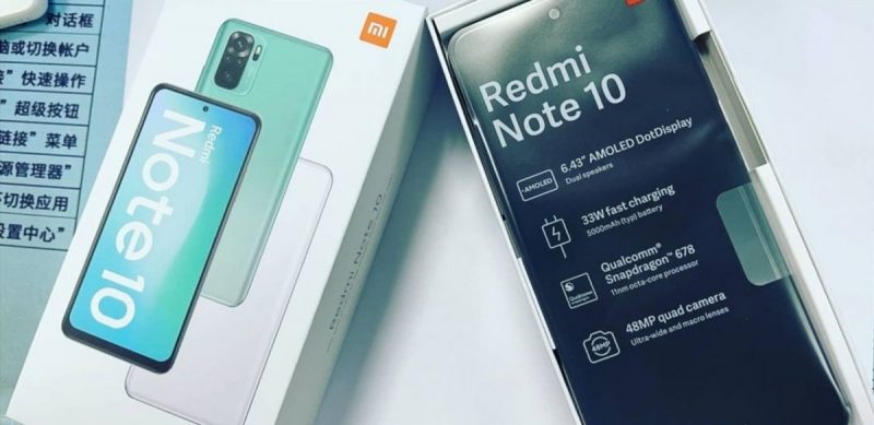 Redmi Note 10:n kuvavuoto vahvistaa teknisiä ominaisuuksia.