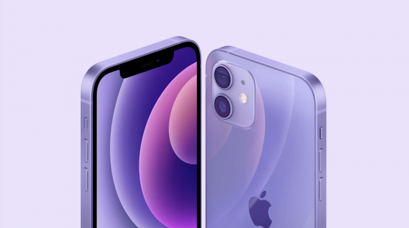 Violetti on uusi väri iPhone 12:lle ja iPhone 12 minille.