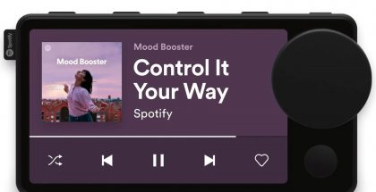 Spotifyn iPhone-sovelluksesta paljastunut kuva uudesta Spotifyn autolaitteesta.