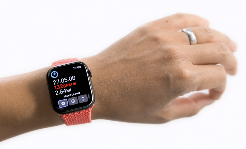 Apple Watchia voi jatkossa osittain ohjata kämmenen liikkeillä.