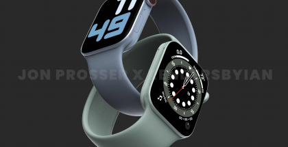 Tasaisemmat kyljet ja vihreä väri ovat odotusten mukaan Apple Watch Series 7:n uudistuksia. Kuva: Jon Prosser / RendersByIan.