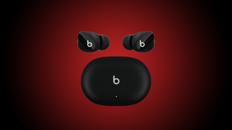 Tulevat Beats Studio Buds -kuulokkeet ja -latauskotelo. Kuva: 9to5Mac.