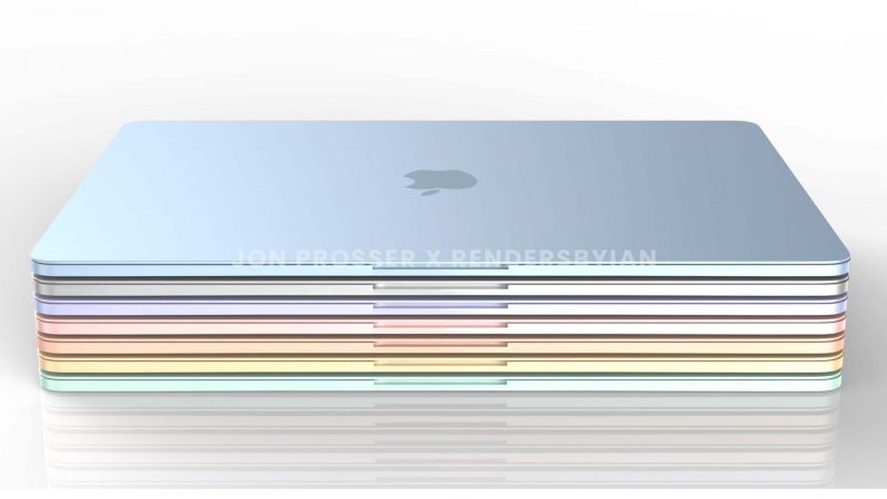 Uutta MacBook Airia odotetaan useissa väreissä. Kuva: Jon Prosser / RendersByIan.