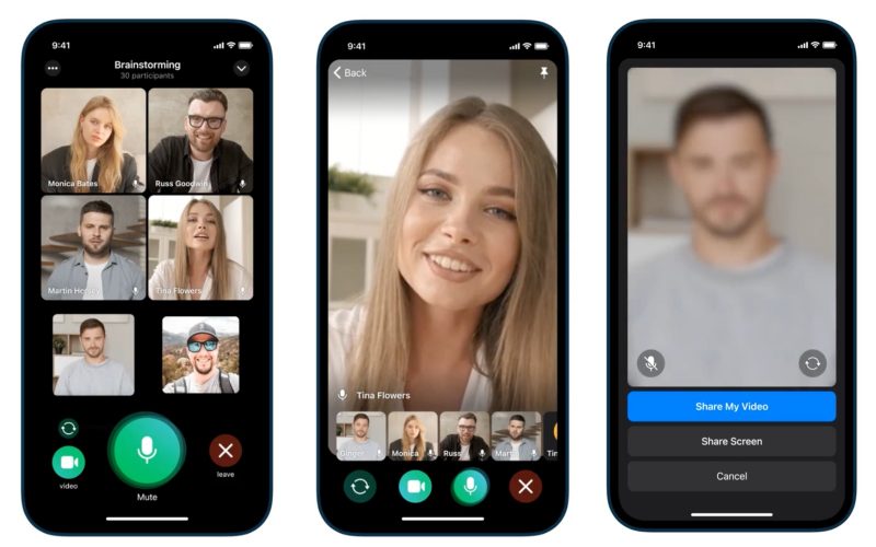 Ryhmävideopuhelut ovat päivityksen myötä nyt osa Telegramia.