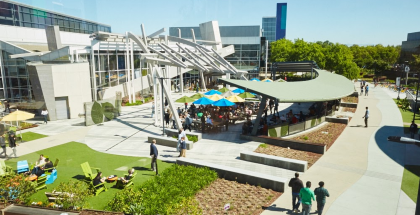 Googlen pääkonttori Kalifornian Mountain View'ssä.