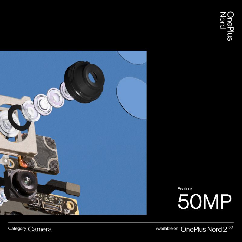 OnePlus Nord 2 5G:ssä on 50 megapikselin kamera.