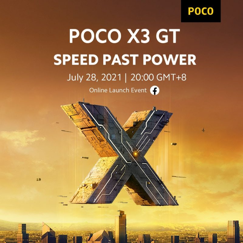 Poco X3 GT julkistetaan 28. heinäkuuta.