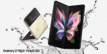 Galaxy Z Fold3 5G ja Galaxy Z Flip3 5G ovat ensimmäiset vedenkestävät taittuvanäyttöiset älypuhelimet.
