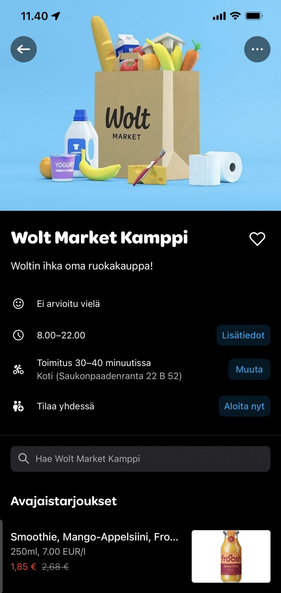 wolt-market-kamppi-avautui-nopeammat-kuljetukset-helsingin-keskustaan