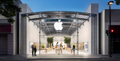 Apple logo Apple Store.