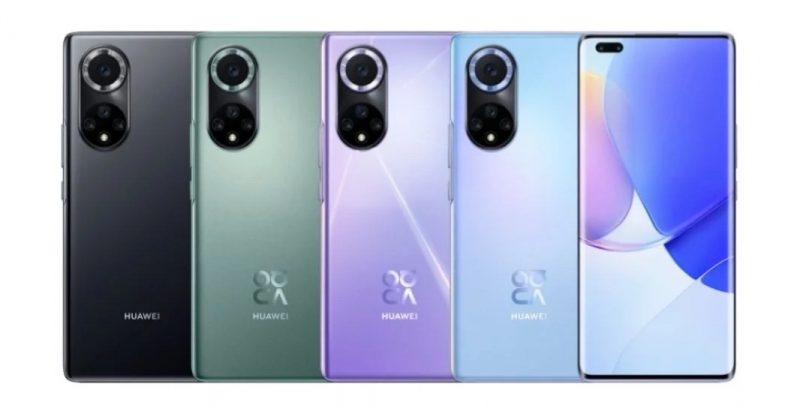 Huawei Nova 9 Pron eri värivaihtoehdot.