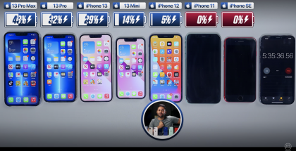 iPhone 13 -puhelinten akunkesto laitettiin testiin Mrwhosetheboss-kanavan videolla.