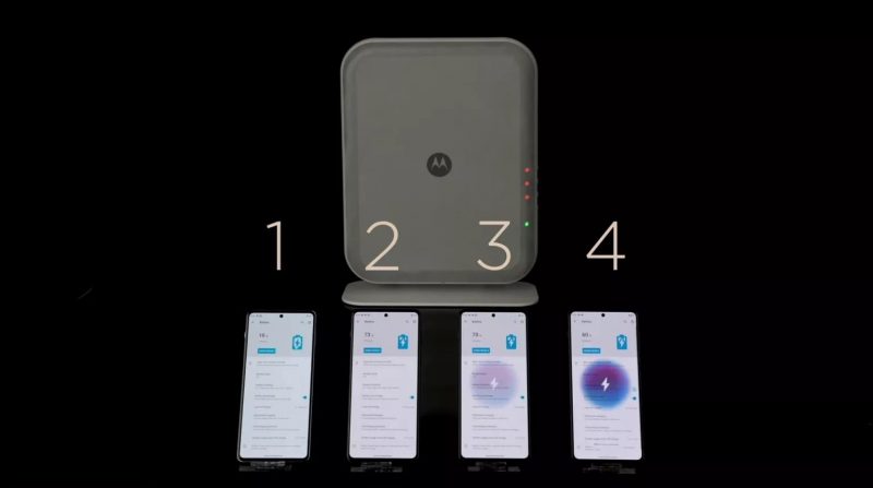 Motorolan langaton etälataus tukee nyt kerralla jopa neljän laitteen lataamista yhdestä latauslähteestä.