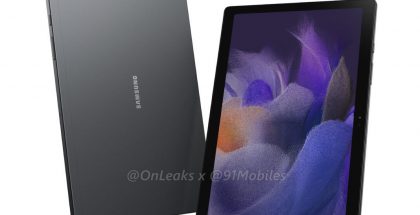 Samsung Galaxy Tab A8 2021. Kuva: OnLeaks / 91mobiles.