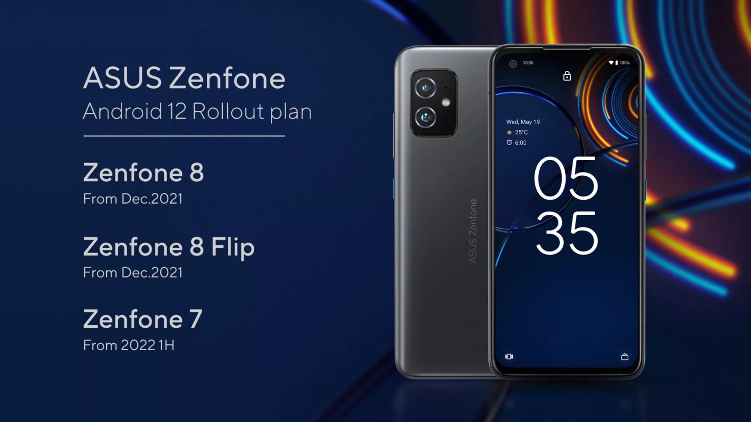 Asuksen ZenFone-puhelinten Android 12 -päivitysaikataulu.