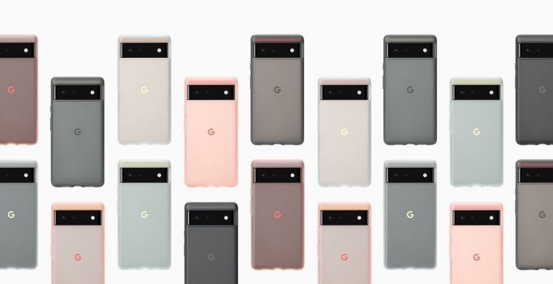 Googlen Pixel 6 -puhelinten suojakuoret.