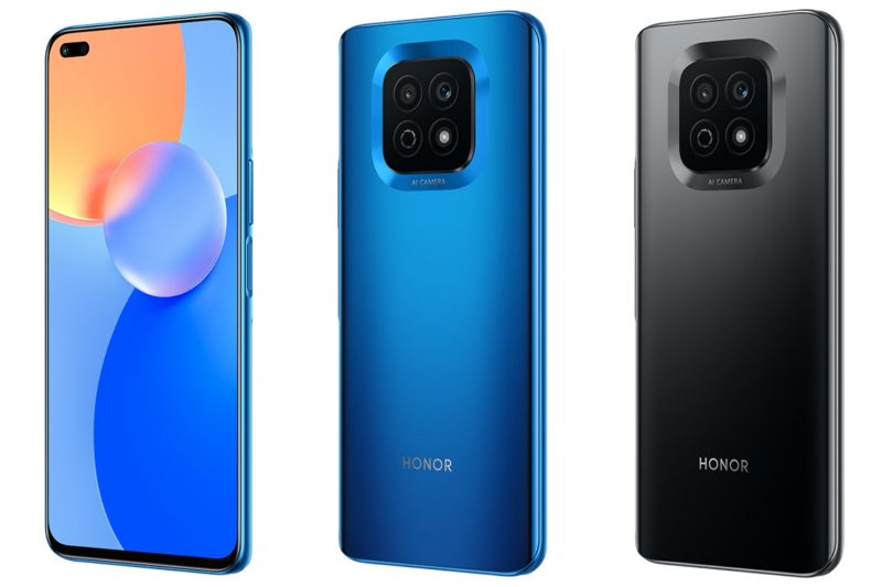 Honor Play5 Vitality Editionin värivaihtoehdot ovat sininen ja musta.