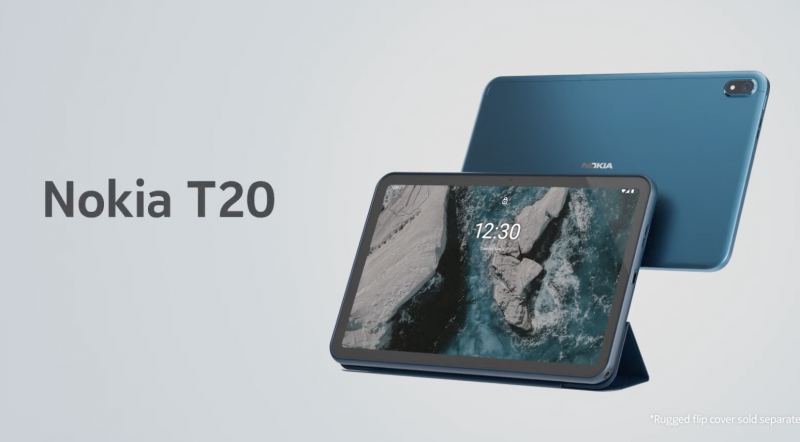 Nokia T20. Kuvankaappaus verkkoon ilmestyneeltä videolta.
