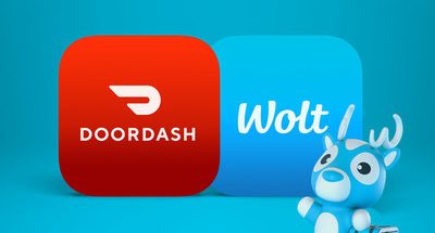 DoorDash + Wolt logot.