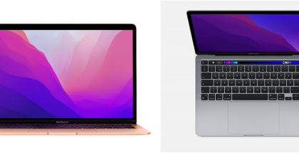 MacBook Air ja 13 tuuman MacBook Pro, vuosimallia 2020 varustettuna M1-suoritinpiirillä.