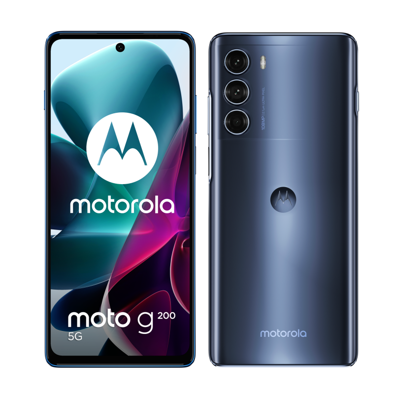 Motorola Moto G200 5G, Stellar Blue.