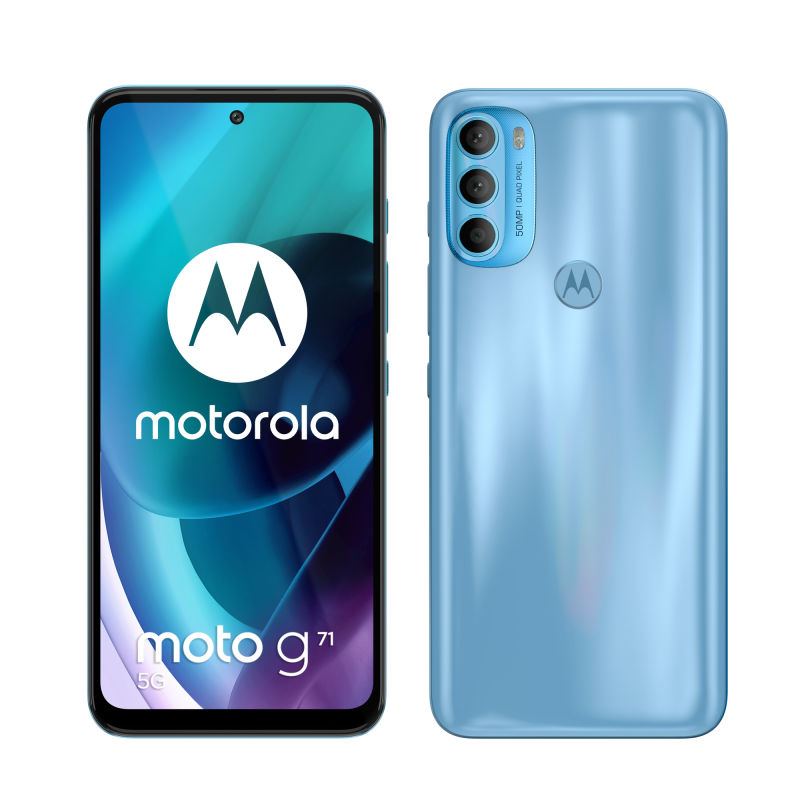 Motorola Moto G71 5G, Arctic Blue.